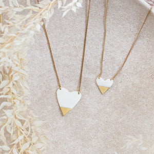 Moyo Necklace - Large Heart - JustOne