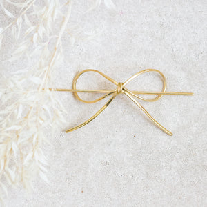 Utepe Brass Bow Hair Pin