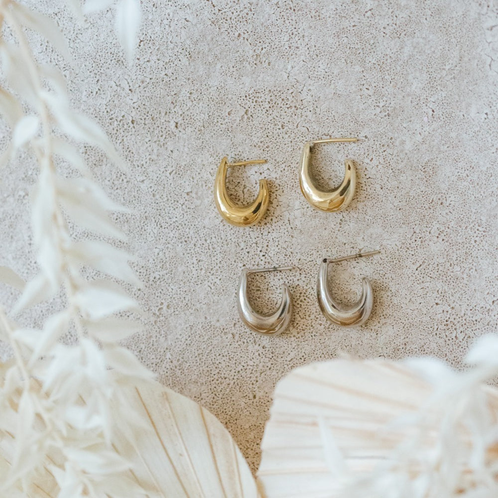 Maridadi Drop Hoop Earrings