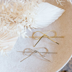 Utepe Brass Bow Hair Pin